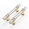 Haliwu 10 Pack Brushed Nickel Cabinet Pulls Cabinet Handles Brushed Nickel Barrel Kitchen Handles Gold Kitchen Hardware Pulls 334 inch Hole to Hole Center