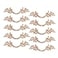 Fvstar 10pcs Antique Rose Gold Zinc Alloy Cabinet Pulls Farmhouse Kitchen Cabinet Handles Vintage Drawer Pulls and Knobs 25 inch Hole Center