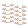 Fvstar 10pcs Antique Rose Gold Zinc Alloy Cabinet Pulls Farmhouse Kitchen Cabinet Handles Vintage Drawer Pulls and Knobs 25 inch Hole Center