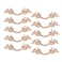 Fvstar 10pcs Antique Rose Gold Zinc Alloy Cabinet Pulls Farmhouse Kitchen Cabinet Handles Vintage Drawer Pulls and Knobs 25 inch Hole Center