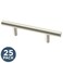 Franklin Brass 25Pack Stainless Steel Cabinet Handles 3 Inch Hole Center Modern Pulls for Drawers Kitchen Cabinet Door Dressers Solid Bar