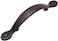 Cosmas 10 Pack 465ORB Oil Rubbed Bronze Leaf Design Cabinet Handle Pull 3 Inch Hole Center Kitchen Drawer Pulls DieCast Zinc Metal Hardware