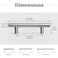 Gobrico 5 Pack 3 Inch 76mm Hole Center Cabinet Pulls Brushed Nickel Kitchen Cabinet Handles T Bar Style Drawer Pulls Stainless Steel Cabinet Handles 5 Overall Length