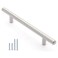 Wang-Data WangData 30 Pack 12mm Stainless Steel Kitchen Cabinet Handles T Bar Pull 8 Overall Length5 Hole Centers