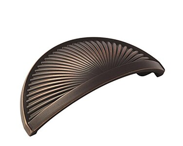 Amerock Cabinet Cup Pull Oil Rubbed Bronze 3 inch 76 mm Center to Center Sea Grass 1 Pack Drawer Pull Drawer Handle Cabinet Hardware