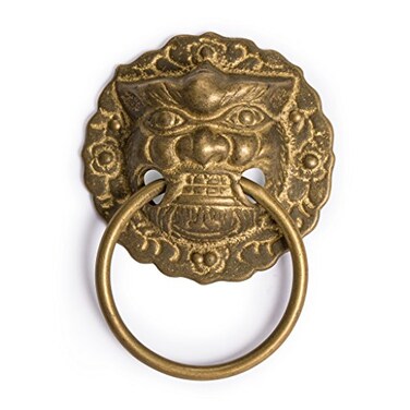 Hardware Philosophy Fu Lion Brass Pulls Hardware 34 Set of 2