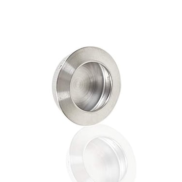 Rannb 20pcs Recessed Pulls Sliding Cabinet Door Handles Stainless Steel Kitchen Furniture Finger Flush Pull