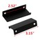 LC LICTOP 315 Inch Black Finger Pulls for Cabinet 10Pcs 252 Inch Hole Spacing Aluminum Alloy Edge Pulls Furniture Handle Back Mount Concealed Handles for Cupboard Drawer Dresser Wardrobe