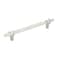 Amerock Cabinet Pull Marble WhitePolished Nickel 6516 inch 160 mm Center to Center Carrione 1 Pack Drawer Pull Drawer Handle Cabinet Hardware