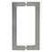 CRL Brushed Nickel 8 x 8 SQ Series Square Tubing BacktoBack Pull Handle