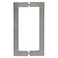 CRL Brushed Nickel 8 x 8 SQ Series Square Tubing BacktoBack Pull Handle