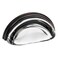 Cosmas 5 Pack 6585ORBC Oil Rubbed Bronze with Clear Glass Cabinet Cup Pull 3 Inch 76mm Hole Centers