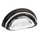 Cosmas 5 Pack 6585ORBC Oil Rubbed Bronze with Clear Glass Cabinet Cup Pull 3 Inch 76mm Hole Centers