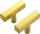Ravinte 30 Pack Gold T Bar Cabinet Knobs 2 Inch Square Cabinet Pulls Brushed Brass Single Hole Kitchen Cabinet Handles