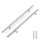 Flexzion T Bar Handle Pull Knobs 20 125 Hole Center 10 Pack Hardware Set Stainless Steel Kitchen Door Cabinet Drawer Furniture Appliance Euro Style with Mounting Screws