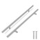 Flexzion T Bar Handle Pull Knobs 20 125 Hole Center 10 Pack Hardware Set Stainless Steel Kitchen Door Cabinet Drawer Furniture Appliance Euro Style with Mounting Screws
