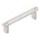 HIS CO Emtek Select Knurled Cabinet Pull with Satin Nickel US15 Stem Finish Choice of Size 84053RECUS15KNUS15 CentertoCenter 4