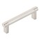 HIS CO Emtek Select Knurled Cabinet Pull with Satin Nickel US15 Stem Finish Choice of Size 84053RECUS15KNUS15 CentertoCenter 4
