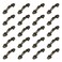 bnafes Jewelry Box Door Arch Shape Pull Handle 30mm Hole Center 20pcs