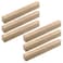 MY MIRONEY 6Pcs Solid Wood Finished Drawer Pulls Ash Wood Cabinet Handles Hardware Furniture Dresser Wardrobe Handles Pulls with Screws 504 Hole Centers