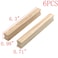 MY MIRONEY 6Pcs Solid Wood Finished Drawer Pulls Ash Wood Cabinet Handles Hardware Furniture Dresser Wardrobe Handles Pulls with Screws 504 Hole Centers