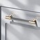 Gutuwellea 50 Pack 5 Inch 128 mm Knurled Cabinet Handles Cabinet Pulls Aluminum Handles Knurled Drawer Pulls Gold and Grey Oxidation Finish with Diamond Pattern 6 Length 5 Hole Center