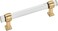 Amerock Cabinet Pull ClearChampagne Bronze 5116 inch 128 mm Center to Center Glacio 1 Pack Drawer Pull Drawer Handle Cabinet Hardware