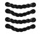 Brute Strength Leather Drawer Pulls Braided Black 4 pcs 612 x 1 Leather Handle Dresser Pulls Cabinet Dresser Knobs