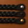 Brute Strength Leather Drawer Pulls Braided Black 4 pcs 612 x 1 Leather Handle Dresser Pulls Cabinet Dresser Knobs