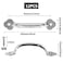 Auvotuis 12Pcs 4Inch Modern Silver Plum Blossom Box Pull Handle Zinc Alloy Door Handle with Screws for Drawer Cabinet Wardrobes 32Inch Hole to Hole