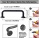 Goo-Ki GooKi 6 Pack Matte Black Cabinet Handles 63 Inch160mm cc Solid Drawer Pulls Bar Pull Modern Kitchen Hardware for Dresser Wardrobe Cupboard Bathroom 9338MB160