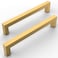 Amerdeco 15 Pack Gold Kitchen Cabinet Handles 7 Inch178mm Hole Centers Stainless Steel Handles for Kitchen Cabinet Hardware Brushed Brass Cabinet Pulls for Bathroom Cupboard Dresser Drawer Handles