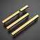 Amerdeco 15 Pack Gold Kitchen Cabinet Handles 7 Inch178mm Hole Centers Stainless Steel Handles for Kitchen Cabinet Hardware Brushed Brass Cabinet Pulls for Bathroom Cupboard Dresser Drawer Handles