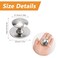 MOROBOR Stainless Steel Drawer Knobs4pcs SelfStick Instant Cabinet Handle Pulls Adhesive Sliding Door Stick On Handle with Mounting Screws for Glass Cabinet Cupboard Drawer35mm25mm
