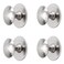MOROBOR Stainless Steel Drawer Knobs4pcs SelfStick Instant Cabinet Handle Pulls Adhesive Sliding Door Stick On Handle with Mounting Screws for Glass Cabinet Cupboard Drawer35mm25mm