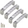 ESreake 4 Pack U Shape Diamond Crystal Glass Rhinestone Cabinet Pulls Knobs HandlesModern Decorated Shiny Dresser Drawer Pulls Handles for Cupboard Wardrobe Dresser 25 Hole Centers 4 Pack