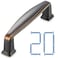 KOOFIZO 20 Pack 3 Inch Oil Rubbed Bronze Kitchen Cabinet Pulls Rubbed Bronze Cabinet Handles Bronze Cabinet Hardware for Kitchen Cabinets 1817 Drawer Dresser Cupboard Bedroom