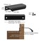 Malimali 10 Pack Black Edge Finger Pulls for Cabinets 315 Kitchen Cabinet Pulls Handles Drawer Pulls Modern Aluminum Concealed Tab Pulls for Closet Door Matte Black