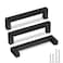 Goldenwarm 10 Pack Black Cabinet Pulls 5in Drawer Pulls Modern Kitchen Cabinet Handles Black Dresser Stainless Steel Hardware