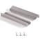Satanga Edge Finger Pulls for Cabinet Kitchen Drawer knobs Low Profile Door Dresser Bathroom Closet Cupboard Furniture Handles Aluminum 5 Pack Modern Brushed Nickel 6 inch Easy Installation