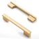 Asidrama 10 Pack 5 Inch128mm Brushed Gold Kitchen Cabinet Handles Cabinet Pulls Gold Kitchen Cabinet Hardware for Cupboard Drawer Handles Dresser Pulls