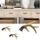 Amyoxu Deer Horn Antlers Drawer Pulls Resin Cabinet Knobs Handles Country Kitchen Home Decoration Pack of 6