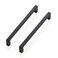 Ravinte 10 Pack 614 inch Hole Centers Matte Black Cabinet Pulls Kitchen Cabinet Handles Solid Drawer Pulls Kitchen Cupboard Hardware Flat Black Square Bar Drawer Handles