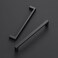Ravinte 10 Pack 614 inch Hole Centers Matte Black Cabinet Pulls Kitchen Cabinet Handles Solid Drawer Pulls Kitchen Cupboard Hardware Flat Black Square Bar Drawer Handles