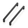 Ravinte 10 Pack 614 inch Hole Centers Matte Black Cabinet Pulls Kitchen Cabinet Handles Solid Drawer Pulls Kitchen Cupboard Hardware Flat Black Square Bar Drawer Handles