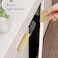 Peaha 10 Pack Kitchen Cabinet Handles 614 inch Matte Gold Pulls for Dresser Drawers Brushed Brass Door Edge Finger Pull Hardware