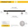 Rergy 10 Pack 5 Inch Black and Brushed Nickel Cabinet Pulls HeavyDuty Kitchen Cabinet Handles RustResistant and Durable Drawer Pulls Zinc Alloy Hardware for CupboardClosetCabinets