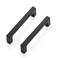 Ravinte 10 Pack 312 inch Hole Centers Matte Black Cabinet Pulls Kitchen Cabinet Handles Solid Drawer Pulls Kitchen Cabinet Hardware Kitchen Zinc Alloy Drawer Handle Square Bar Cabinet Drawer Handles