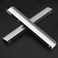 Ravinte 10 Pack Cabinet Handles Finger Edge Pulls 300mm118 inch Silver Drawer Edge Pulls Brushed Nickel Finger Pulls for Cabinets Concealed Handles
