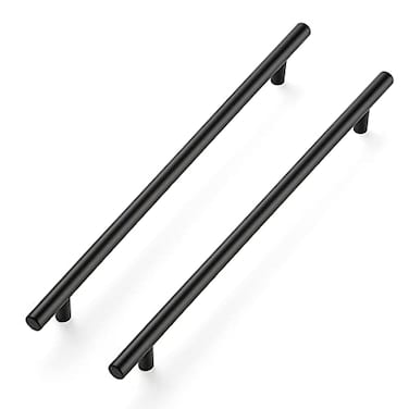 Ravinte 10 Inch Cabinet Handles Matte Black Stainless Steel Kitchen Cupboard Hardware Cabinet Handles 1212Length10 Hole Center 10 Pack